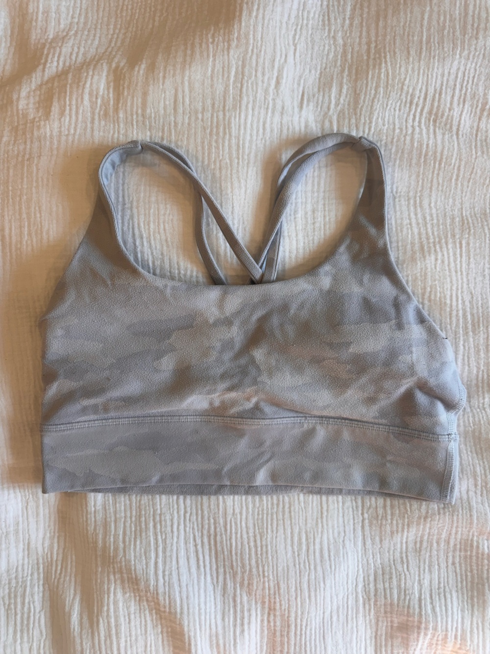 Lululemon White Camo Sports Bra